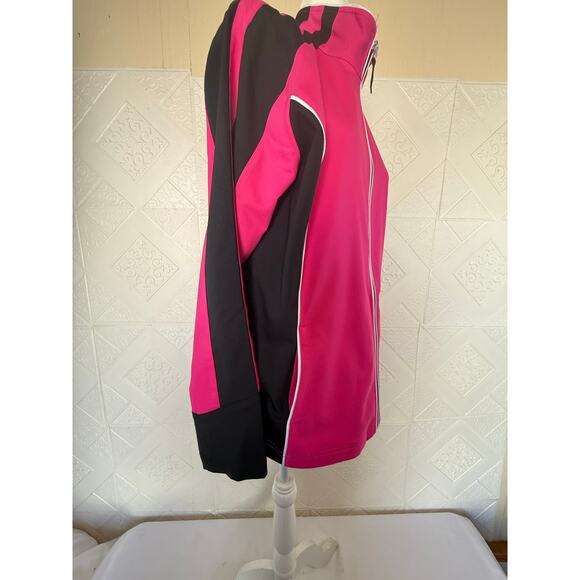 Jacket - Made for Life size Large pink  black athletic run warm up women's coat - Picture 6 of 12